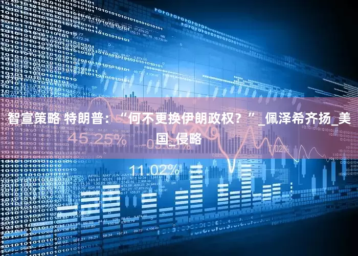 智宣策略 特朗普：“何不更换伊朗政权？”_佩泽希齐扬_美国_侵略